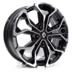 Jogo De Rodas Duster Ou Oroch 16 + Bicos Preto Diamantado